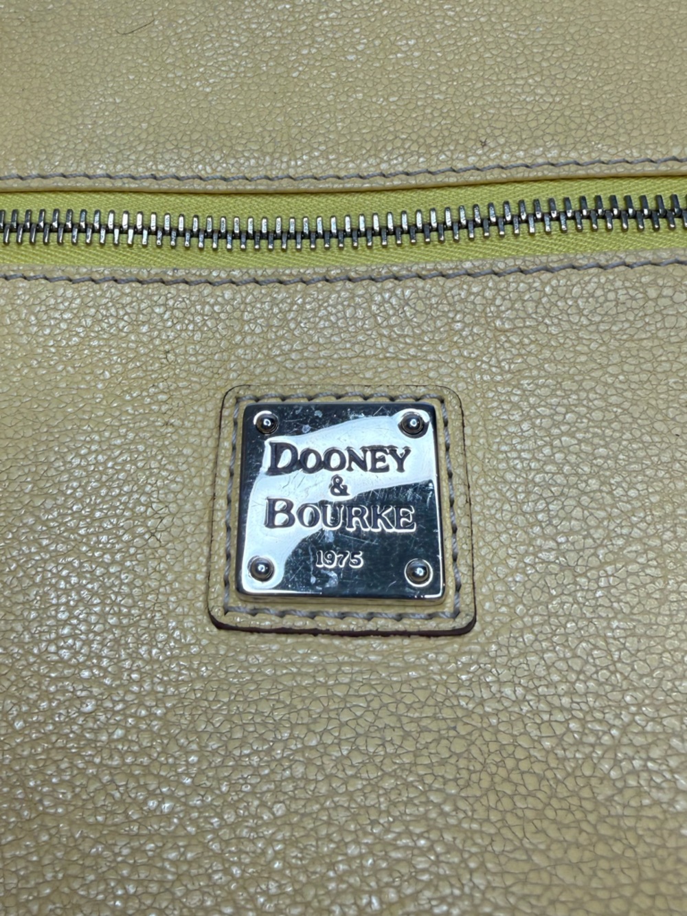 Dooney & Bourke Large Nina Satchel Yellow - Picture 2 of 9